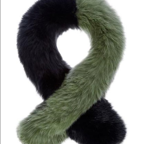 Charlotte Simone Accessories - Charlotte Simone Women's Polly Pop Scarf - Black/Khaki